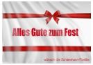 Weihnachtseinladung als Fahne selber gestalten mit Motiven von FAHNENstyling24.de
